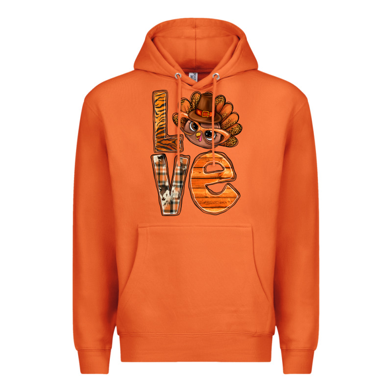 Thanksgiving With Turkey Love Bbs Premium Hoodie by BundleAndBundleShop | Teevron