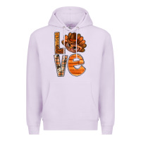 Lilac thanksgiving with turkey love bbs Premium Hoodie - BundleAndBundleShop