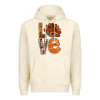 Sandshell thanksgiving with turkey love bbs Premium Hoodie - BundleAndBundleShop