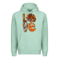 Seafoam thanksgiving with turkey love bbs Premium Hoodie - BundleAndBundleShop