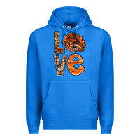 True Royal thanksgiving with turkey love bbs Premium Hoodie - BundleAndBundleShop