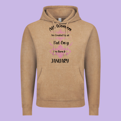 All Women Are Created Equal But Only The Smartest Are Born In January Vintage Hoodie Designed By Bettercallsaul