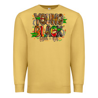 Antique Gold young black free ish Premium Sweatshirt - CowhideDigitalArt