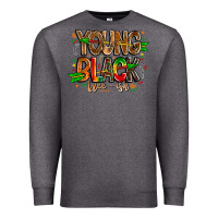 Charcoal Heather young black free ish Premium Sweatshirt - CowhideDigitalArt