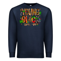 Navy young black free ish Premium Sweatshirt - CowhideDigitalArt