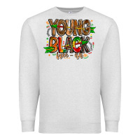 Oatmeal Heather young black free ish Premium Sweatshirt - CowhideDigitalArt