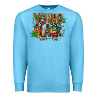 Ocean Blue young black free ish Premium Sweatshirt - CowhideDigitalArt