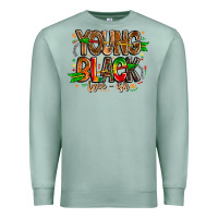 Seafoam young black free ish Premium Sweatshirt - CowhideDigitalArt