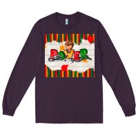 Plum juneteenth black power Long Sleeve Tee - TumblerDesignByShophia