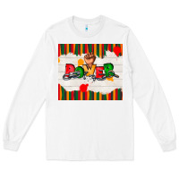 White juneteenth black power Long Sleeve Tee - TumblerDesignByShophia