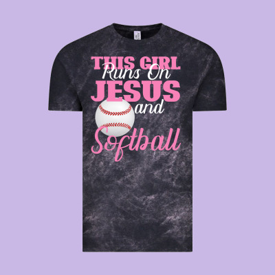 This Girl Jesus And Softball Vintage Tee Designed By Bettercallsaul