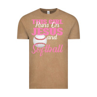 Vintage Coffee This Girl Jesus And Softball Vintage Tee - Bettercallsaul