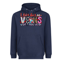 Navy I Like big veins and cannot be Heavyweight Hoodie - CowhideDigitalArt