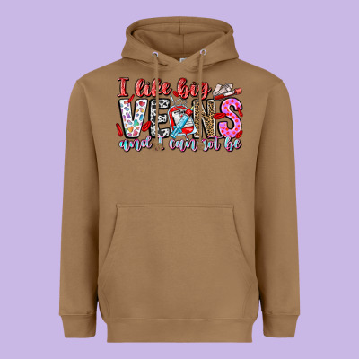 I Like Big Veins And Cannot Be Heavyweight Hoodie Designed By Cowhidedigitalart