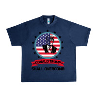 Navy DONALD TRUMP 2016 WE SHALL OVERCOMB Urban Heavy Tee - Bettercallsaul