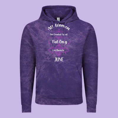 All Women Are Created Equal But Only The Smartest Are Born In June Vintage Hoodie Designed By Bettercallsaul