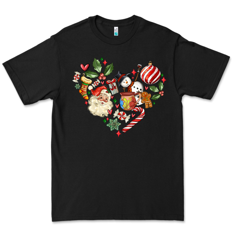 Christmas Heart Premium Tee by MaliasSmallBusiness | Teevron