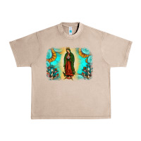 French Oak gemstone our lady of guadalupe Urban Heavy Tee - JahusDesignShop