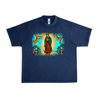 Navy gemstone our lady of guadalupe Urban Heavy Tee - JahusDesignShop