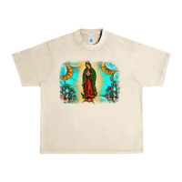 Sandshell gemstone our lady of guadalupe Urban Heavy Tee - JahusDesignShop