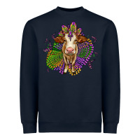Navy simmental mardi gras Heavyweight Sweatshirt - OliviaCreatesArt