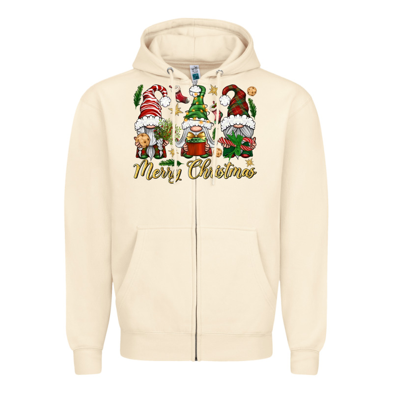 Merry Christmas Gnomes Zipper Hoodie by BundleAndBundleShop | Teevron