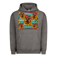 Pigment Tornado german shepherd with sunflowers Urban Hoodie - Artiststas