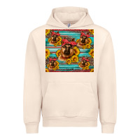 Sandshell german shepherd with sunflowers Urban Hoodie - Artiststas