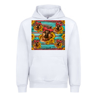 White german shepherd with sunflowers Urban Hoodie - Artiststas