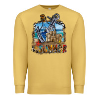 Antique Gold summer min Premium Sweatshirt - CowhideDigitalArt