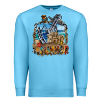 Ocean Blue summer min Premium Sweatshirt - CowhideDigitalArt