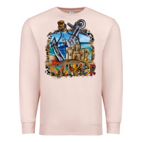 Pale Pink summer min Premium Sweatshirt - CowhideDigitalArt