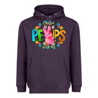 Plum Chillin Peeps With My Heavyweight Hoodie - CowhideDigitalArt
