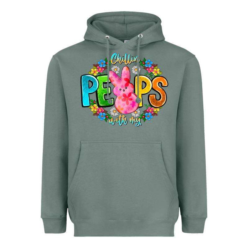 Chillin Peeps With My Heavyweight Hoodie by CowhideDigitalArt | Teevron