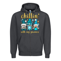 Smoke chillin' with my gnomies Zipper Hoodie - BundleAndBundleShop