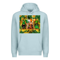Blue Mist St. Patrick's Day gnome Premium Hoodie - FaDigitalArtStudio