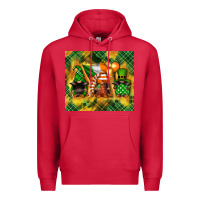 Cardinal St. Patrick's Day gnome Premium Hoodie - FaDigitalArtStudio