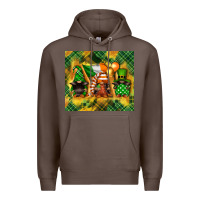 Coffee St. Patrick's Day gnome Premium Hoodie - FaDigitalArtStudio