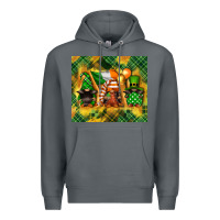Rock St. Patrick's Day gnome Premium Hoodie - FaDigitalArtStudio