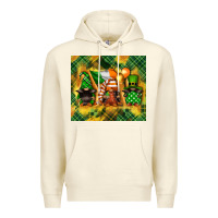 Sandshell St. Patrick's Day gnome Premium Hoodie - FaDigitalArtStudio