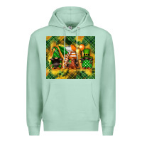 Seafoam St. Patrick's Day gnome Premium Hoodie - FaDigitalArtStudio