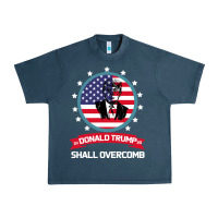 Midnight Navy DONALD TRUMP 2016 WE SHALL OVERCOMB Urban Heavy Tee - Bettercallsaul