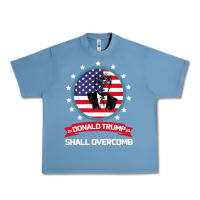 Pebble Blue DONALD TRUMP 2016 WE SHALL OVERCOMB Urban Heavy Tee - Bettercallsaul
