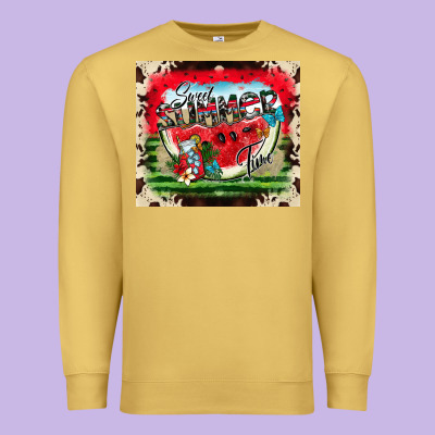 Summer Vibes Premium Sweatshirt Designed By Cowhidedigitalart