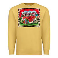 Antique Gold summer vibes Premium Sweatshirt - CowhideDigitalArt