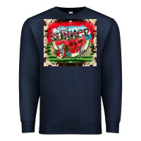 Navy summer vibes Premium Sweatshirt - CowhideDigitalArt