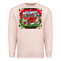Pale Pink summer vibes Premium Sweatshirt - CowhideDigitalArt