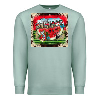 Seafoam summer vibes Premium Sweatshirt - CowhideDigitalArt