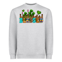 Heather Grey blessed olivia Heavyweight Sweatshirt - OliviaCreatesArt