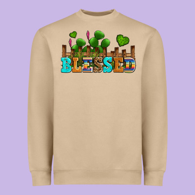 Blessed Olivia Heavyweight Sweatshirt Designed By Oliviacreatesart